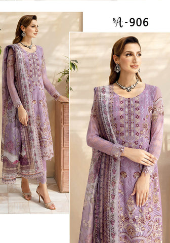 Chevron Luxury Chiffon Collection'24 Vol-09 by Ramsha A-906