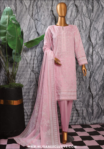 HZ Exclusive Unstitched Mid Summer Embroidered Slub Lawn - 2025 EMC-27