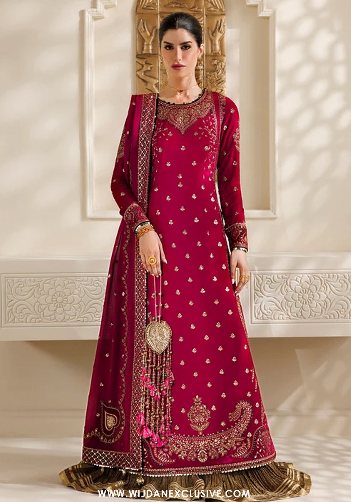 Chandni by Jazmin | Unstitched Embroidered Velvet Formal Collection - 2026 (D-06)