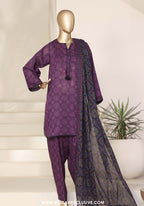 Sadabahar Stitched Printed With Shalwar Collection - 2026 (D-06)