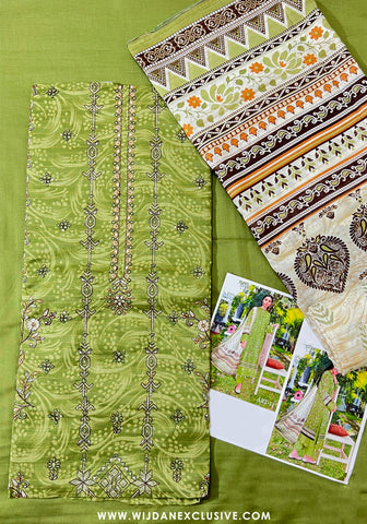 Mehak Unstitched Lawn Collection - 2025 by Wijdan ART-11