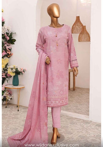 HZ Valencia Embroidered Jacquard 3pc Summer Collection'25 Vol-02 D-06
