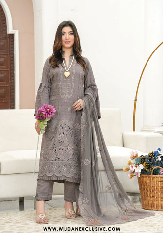 Cocktail Unstitched Embroidered Viscose Collection - 2025 D-06