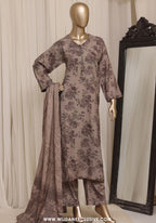 Sadabahar Dhanak Stitched Printed With Shawl Collection - 2026 (D-06)