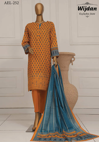 HZ Asasa Embroidered Digital Printed Lawn Collection'25 D-06
