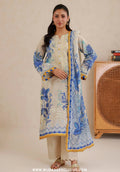 Zellburry Unstitched 3pc Printed & Embroidered Lawn Collection - 2026 (WUS-  0705)