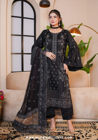 Paraachi Unstitched Embroidered Viscose Series-1 Collection - 2025 D-01