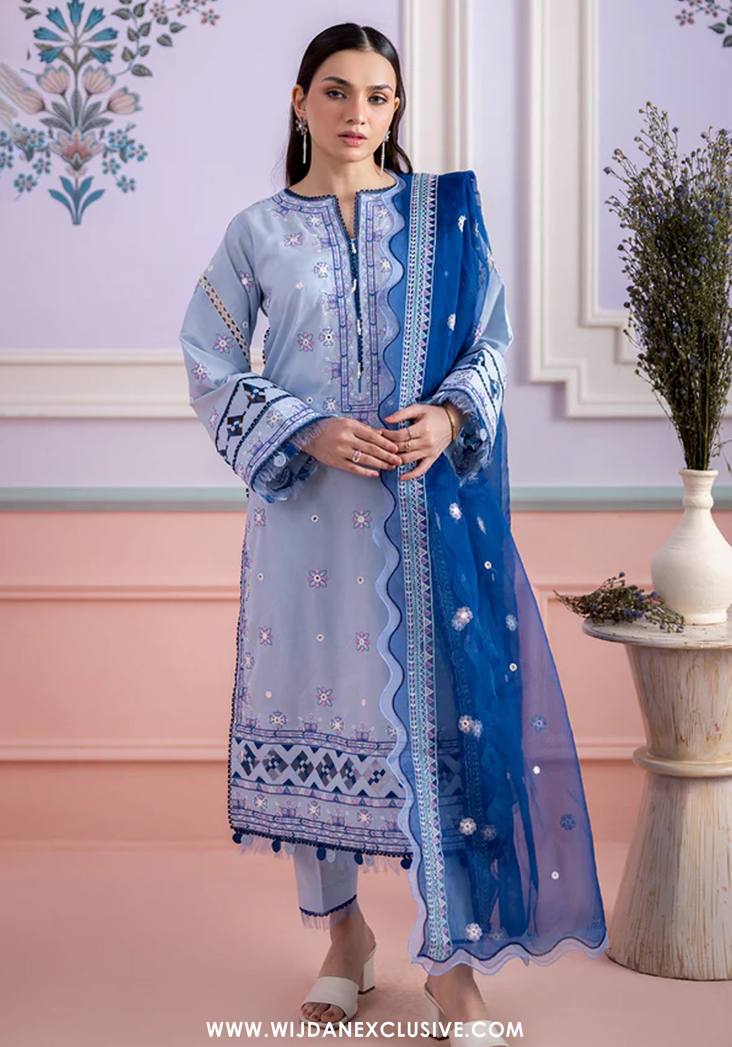 Zellbury Unstitched 3pc Embroidered Lawn Collection - 2026 (WUS-26E-0618)