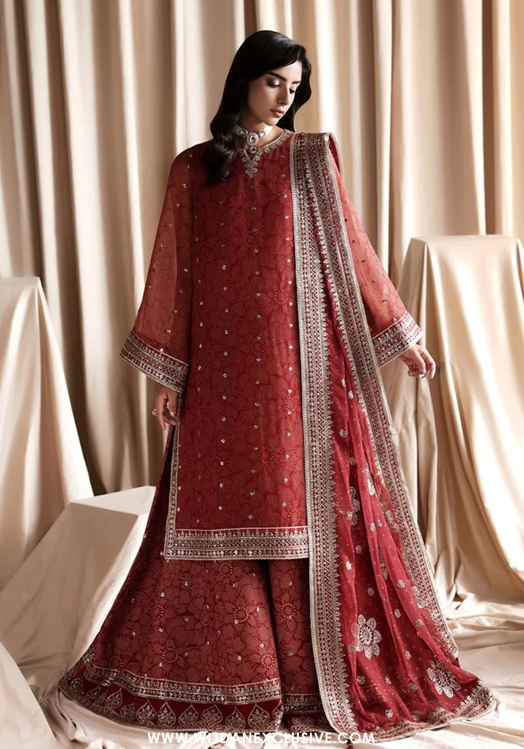 Siraya by Zarif | Unstitched Printed & Embroidered Formal Collection - 2026 (MAHEEN)
