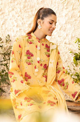 Elaheh Un-Stitched Printed Lawn'25 by M.Basics D-06