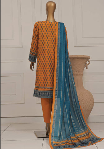 HZ Asasa Embroidered Digital Printed Lawn Collection'25 D-06