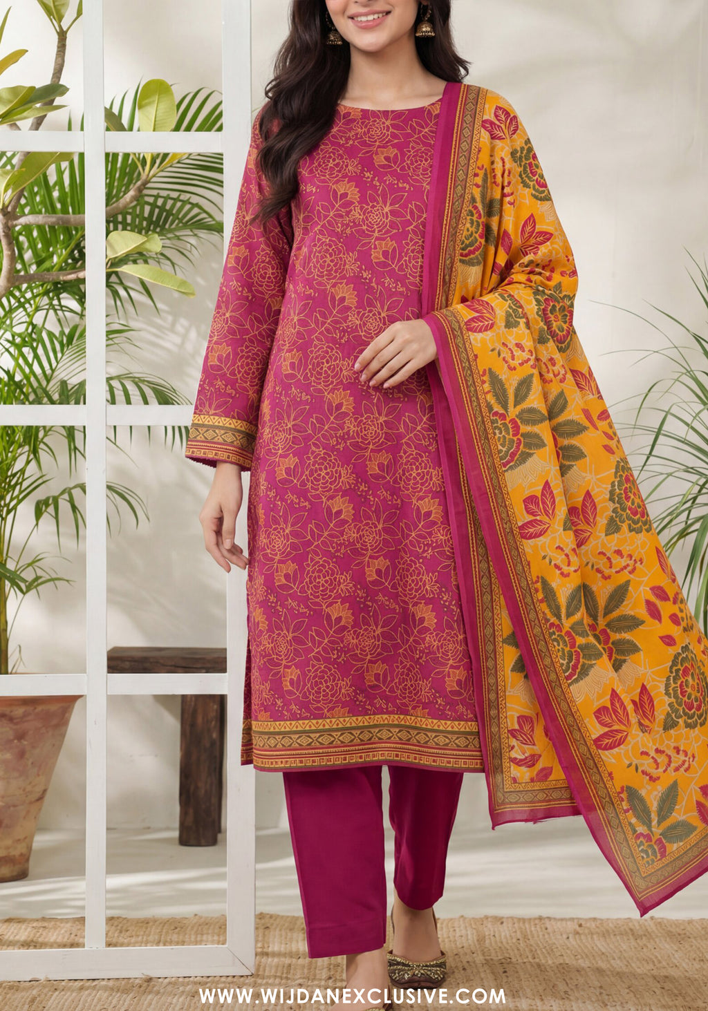 VS Daman unstitched Exclusive Printed Lawn Vol-04 Collection - 2026 (D-845)