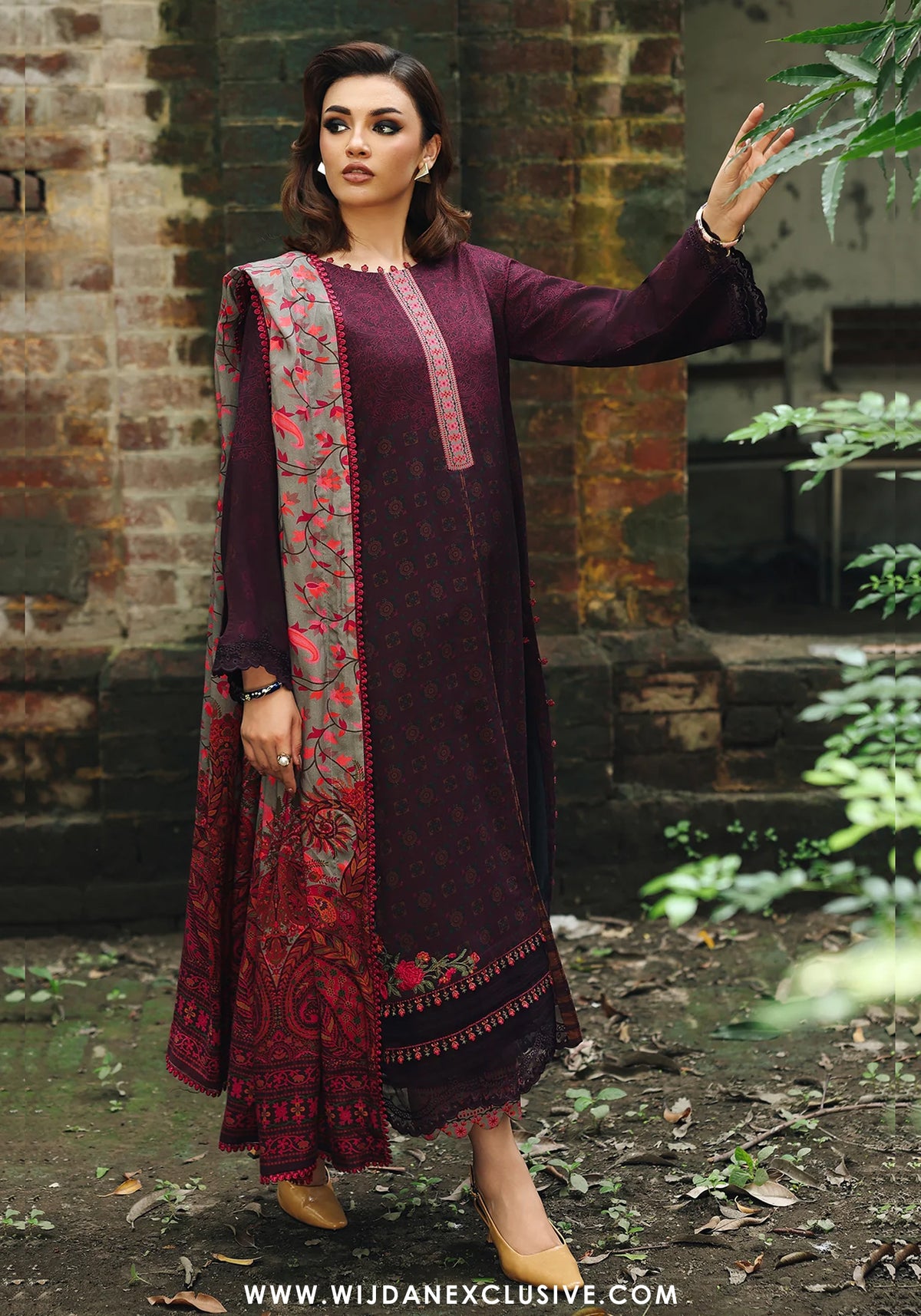 Combination by Charizma | Unstitched Embroidered Linen Vol-II Winter - 2025 CCW6-17