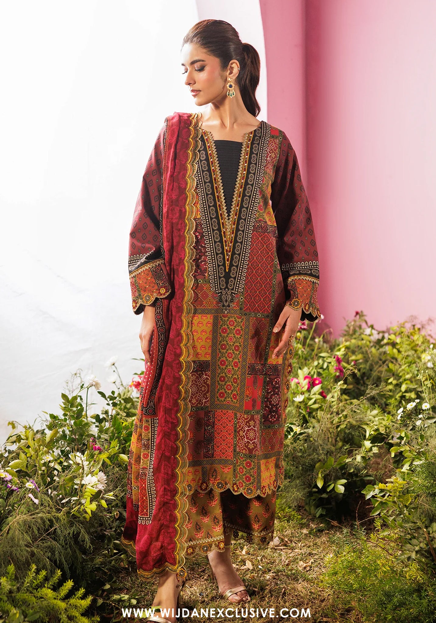Combination by Charizma | Unstitched Embroidered Lawn Vol-II Collection - 2026 (CC6-16)