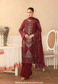 Ramsha Sonehri Unstitched Embroidered Chiffon Collection - 2025 Vol-02 BB-204