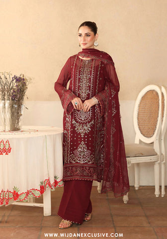 Ramsha Sonehri Unstitched Embroidered Chiffon Collection - 2025 Vol-02 BB-204