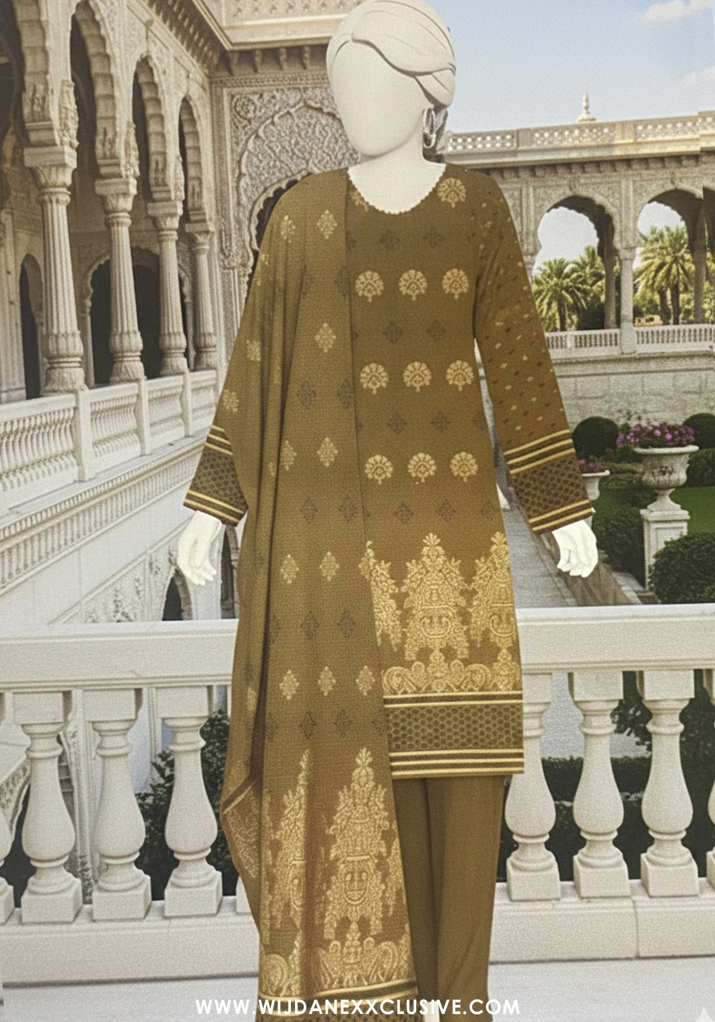 Chashni Broshia Unstitched Lawn Collection by Wijdan (D-06)