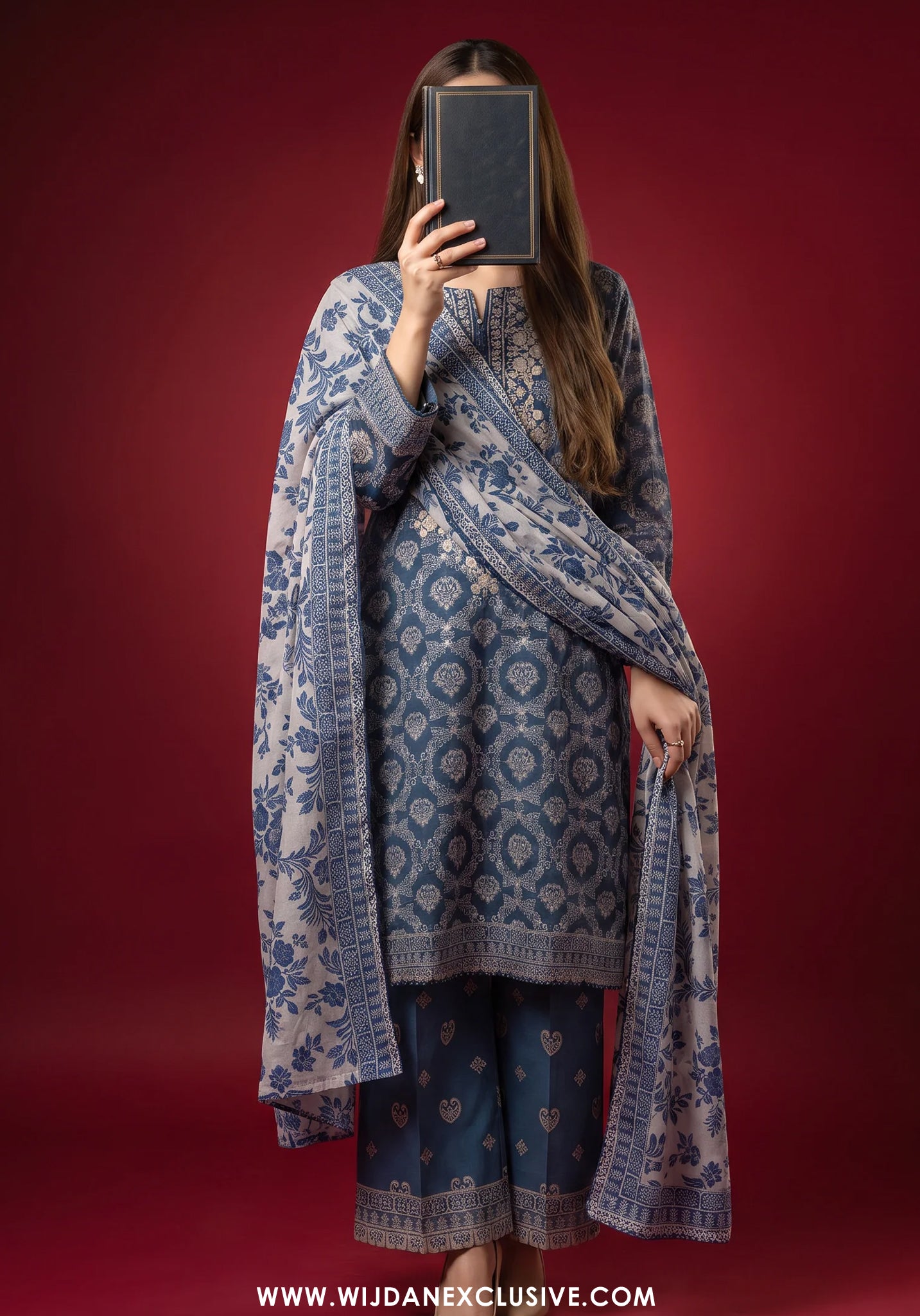 Rang E Bahar by Amna Khadija | Stitched Embroidered Lawn Collection - 2026 (D-06)