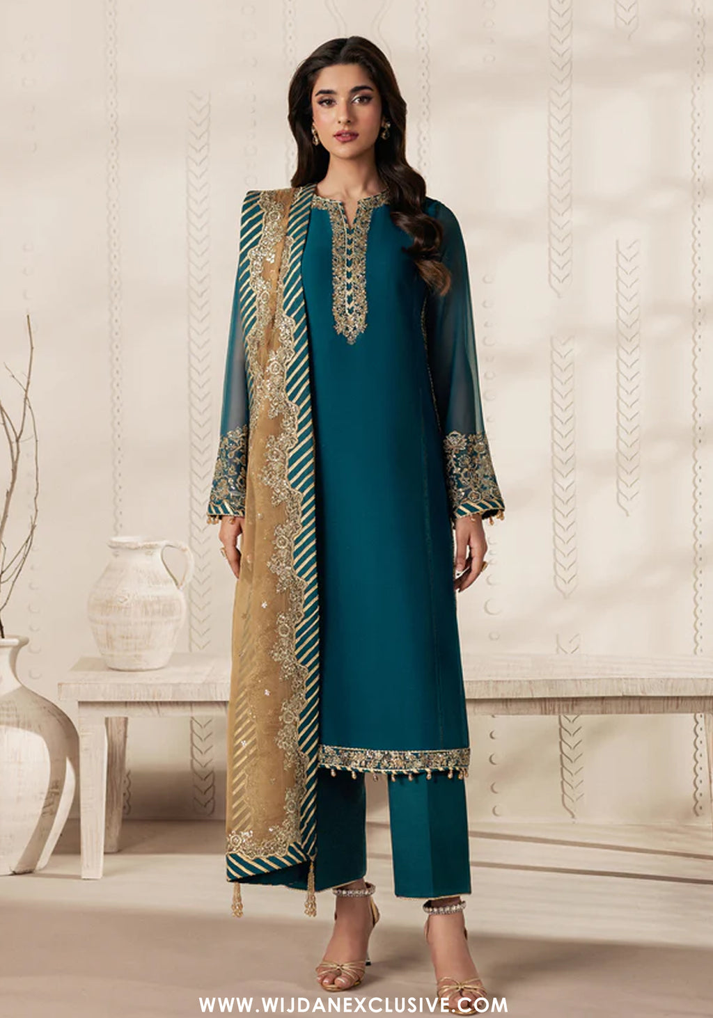 Bayaan by Zarif | Unstitched Formal Chiffon Collection - 2026 (JHEEL)