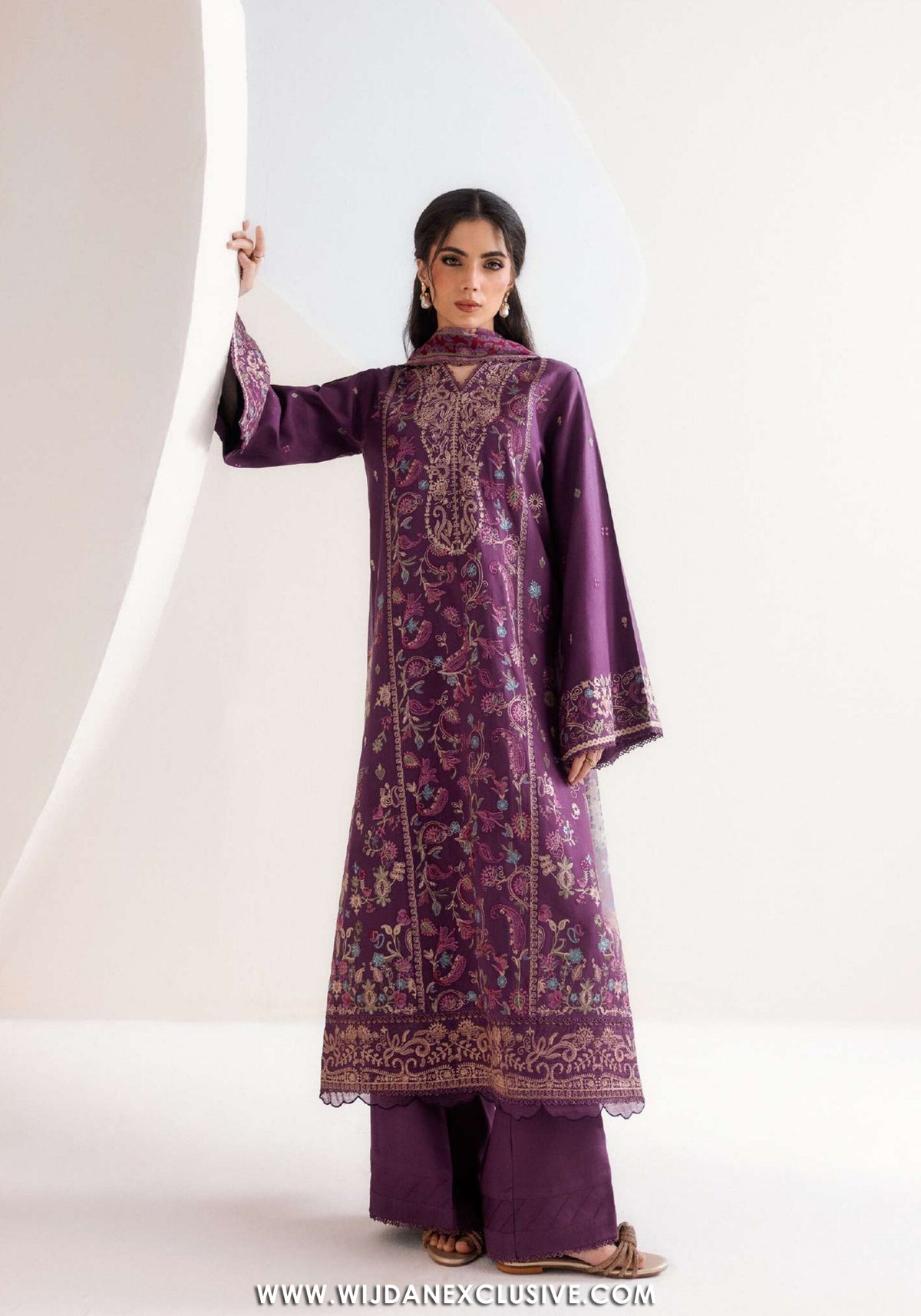 Zync by Florent | Unstitched Intermix Embroidered Viscose Collection'26 (D-06)