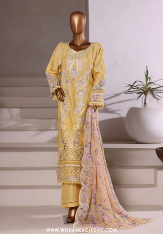 Sadabahar Stitched Luxury Viscose Vol-I Collection - 2025 (YELLOW)
