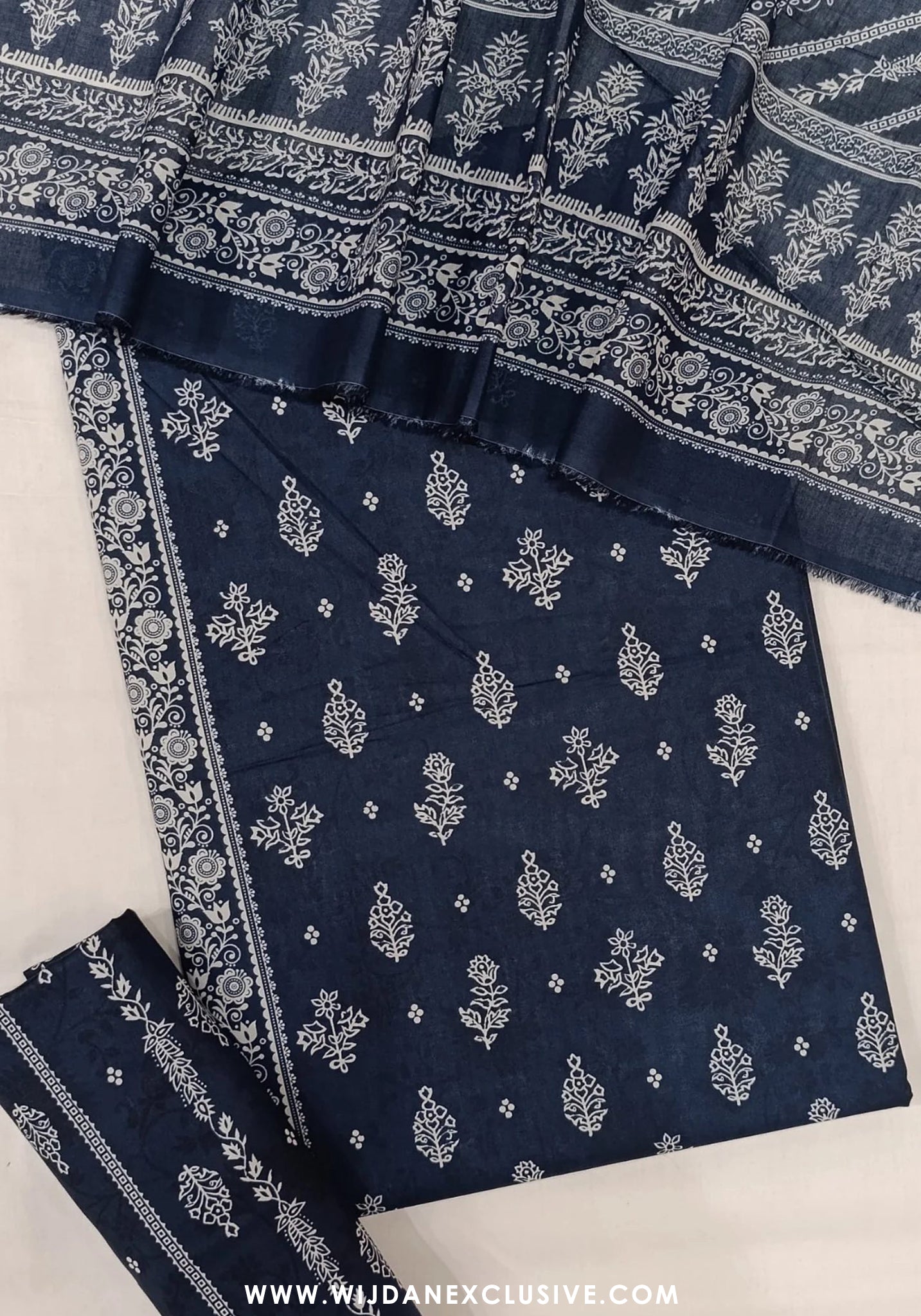 Bin Saeed Unstitched 3PC Digital Printed Cambric Collection - 2025 D-06