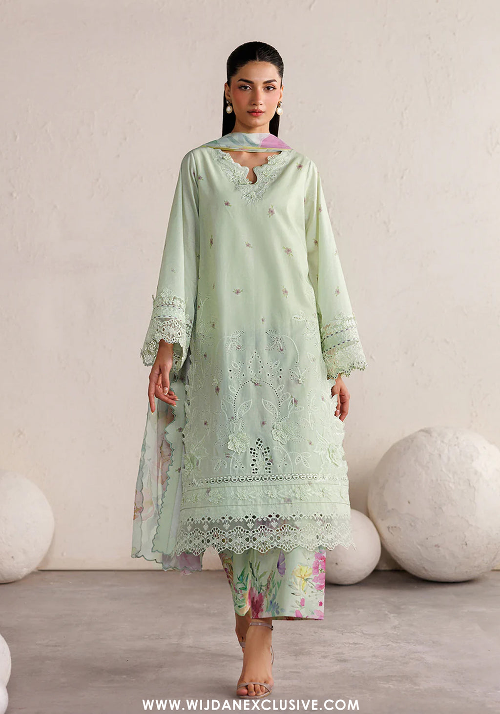 Iznik Unstitched Embroidered Festive Lawn Collection - 2026 (IBE-06)
