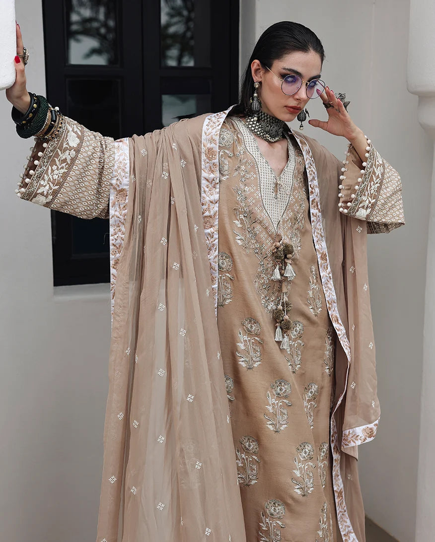 Nuvera by Mushq | Unstitched Embroidered Raw Silk Formal Collection'26 (QUEEN'S PROMISE)