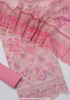 Bin Saeed Unstitched Embroidered Cambric Lawn Collection - 2026 (D-06)
