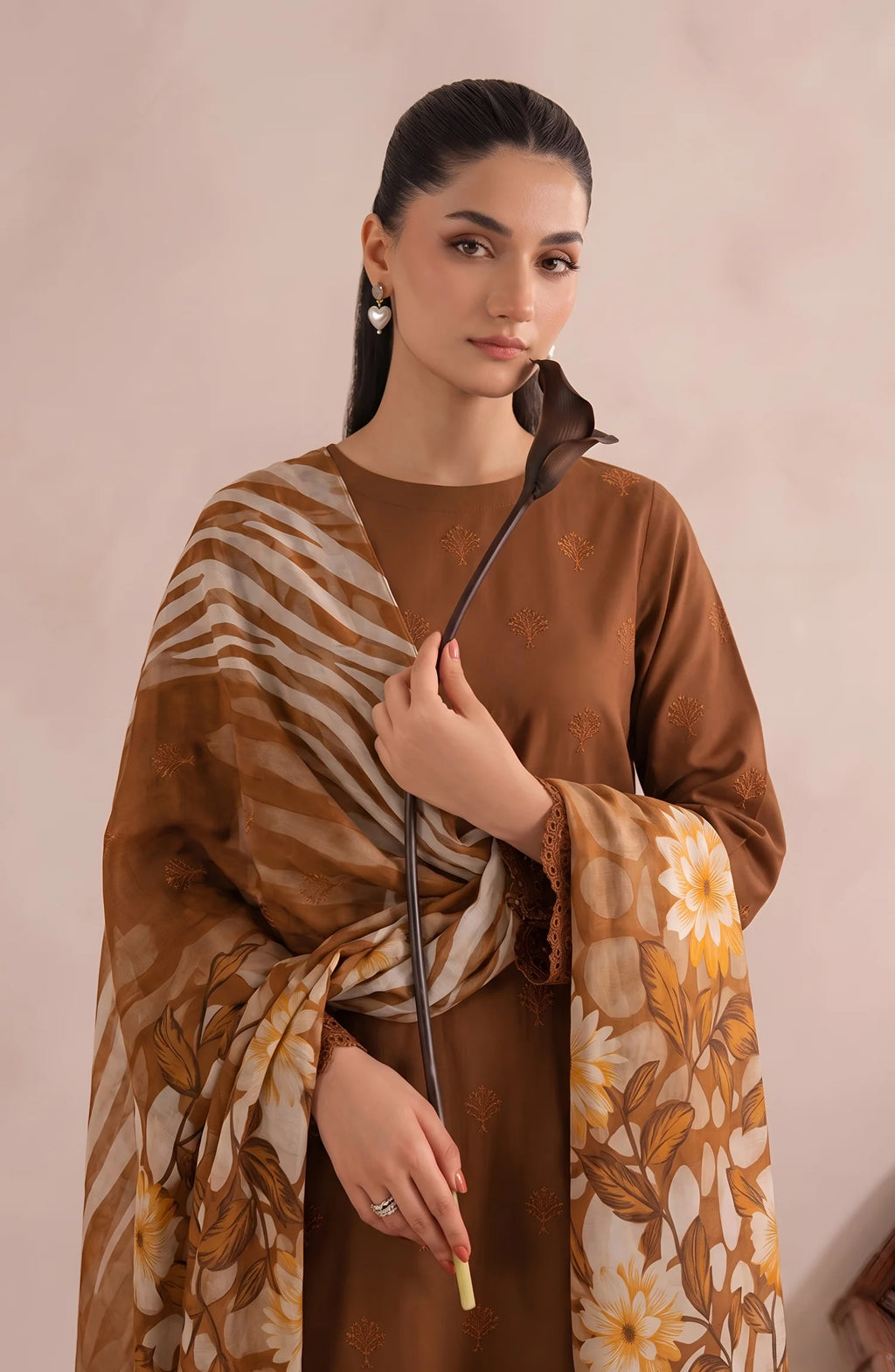 Jeem by  Amna  Khadija | Stitched Chikankari Lawn Collection - 2026 (D-06)