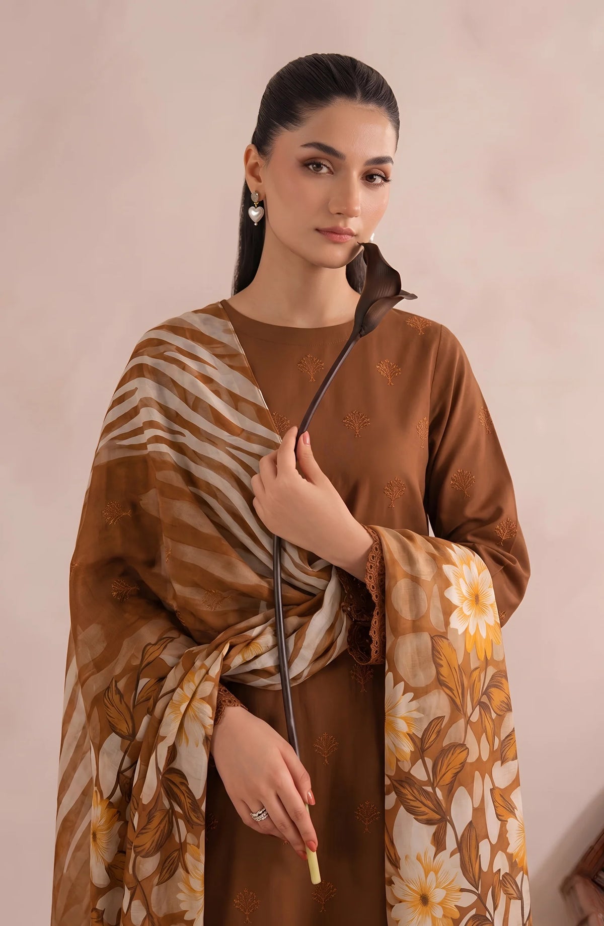 Jeem by  Amna  Khadija | Stitched Chikankari Lawn Collection - 2026 (D-06)