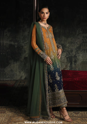 Aura by Charizma | Unstitched Luxury Chiffon Vol-01 Collection - 2026 CA26-02