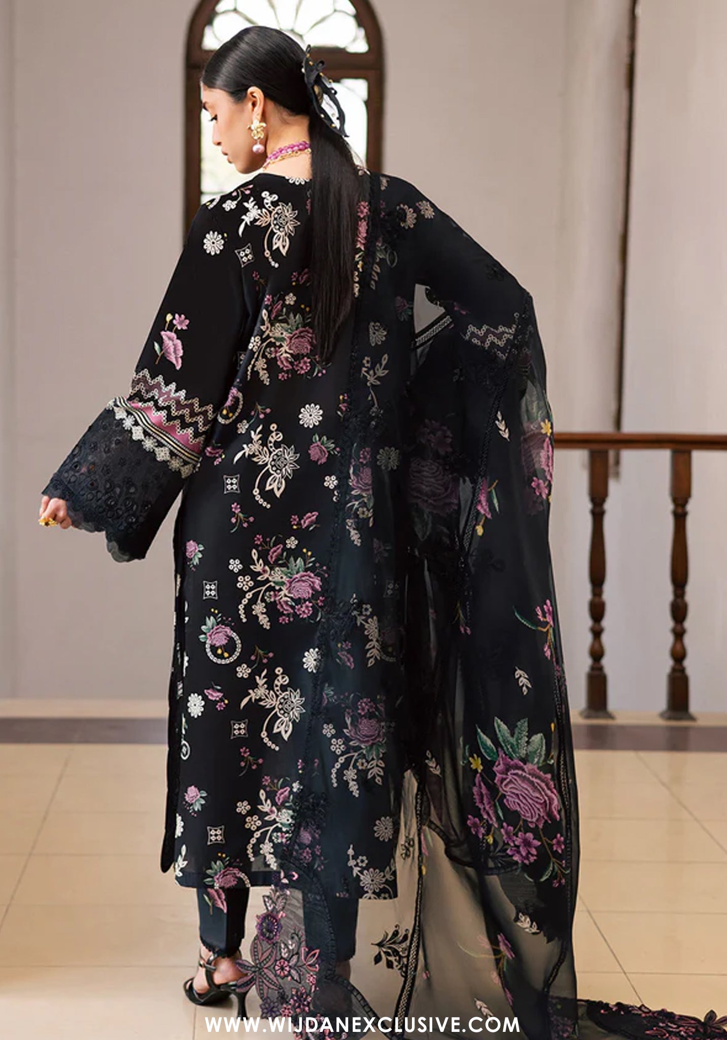 Nureh Maya Unstitched Embroidered Printed Lawn Collection - 2026 (NS-170)