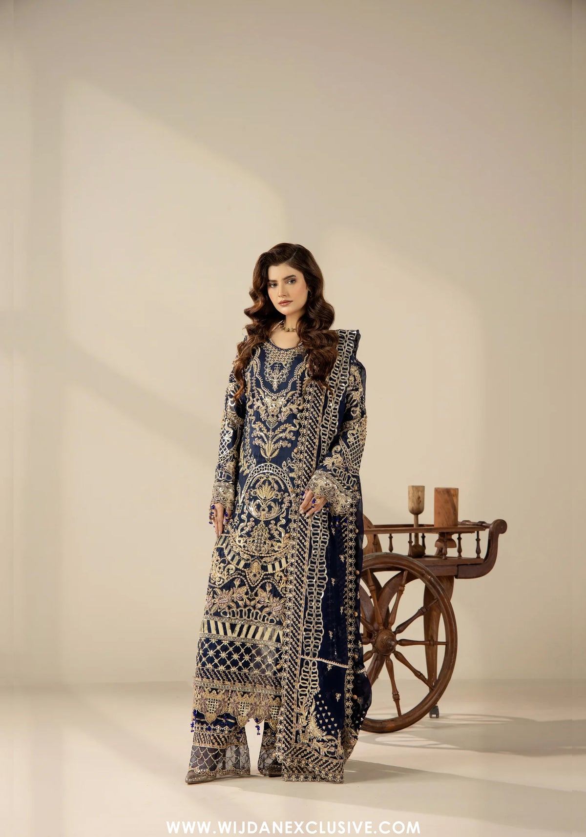 Areesha Unstitched Festive Formal Vol-23 Collection - 2026 (Midnight Royal Embroidery)