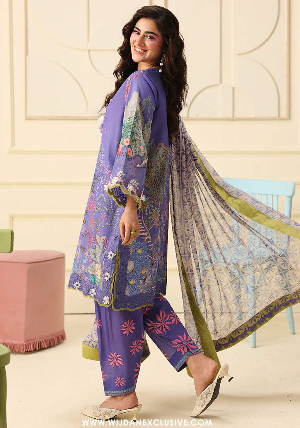 Soleil by Mushq | Unstitched Printed & Embroidered Lawn Collection - 2026 (CAMELLIA KISS)