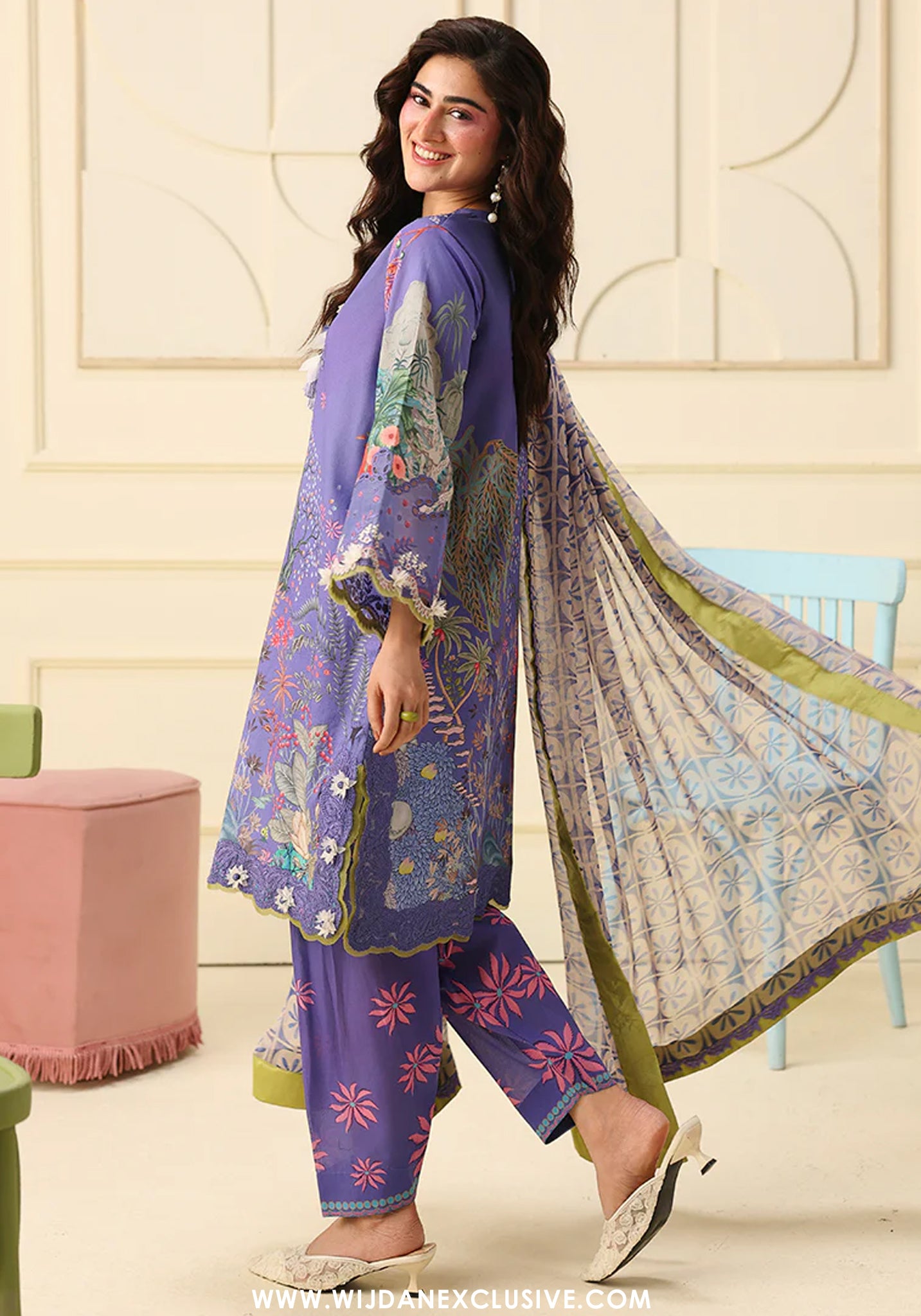 Soleil by Mushq | Unstitched Printed & Embroidered Lawn Collection - 2026 (CAMELLIA KISS)
