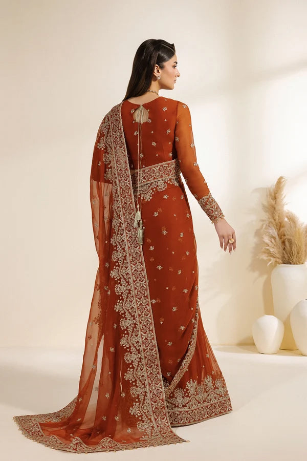Meraki by Zarif | Unstitched Embroidered Chiffon Formal Collection - 2026 (SAWAN)