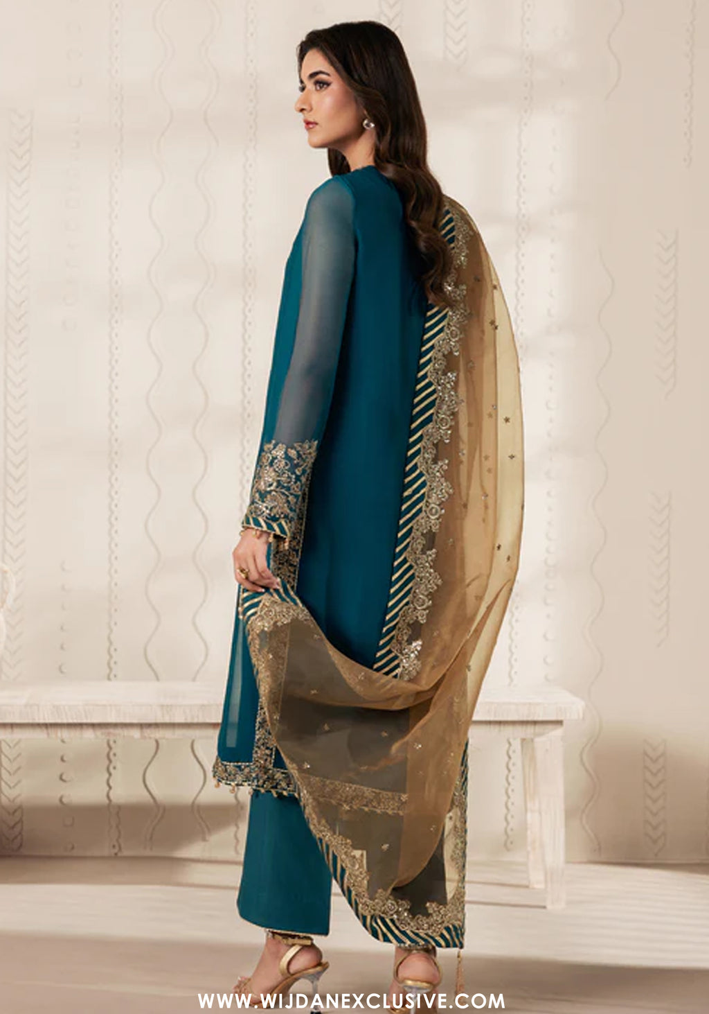Bayaan by Zarif | Unstitched Formal Chiffon Collection - 2026 (JHEEL)