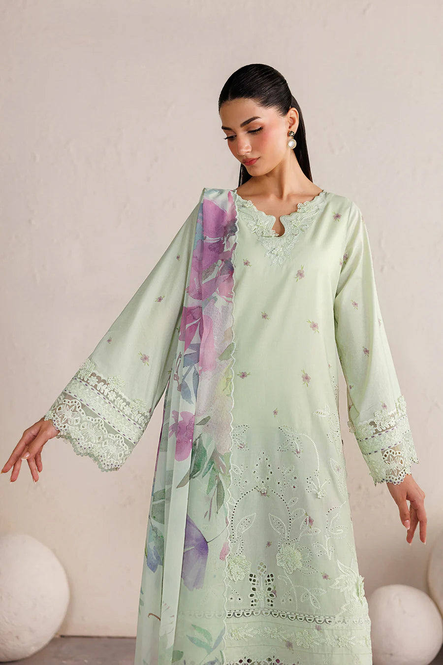 Iznik Unstitched Embroidered Festive Lawn Collection - 2026 (IBE-06)