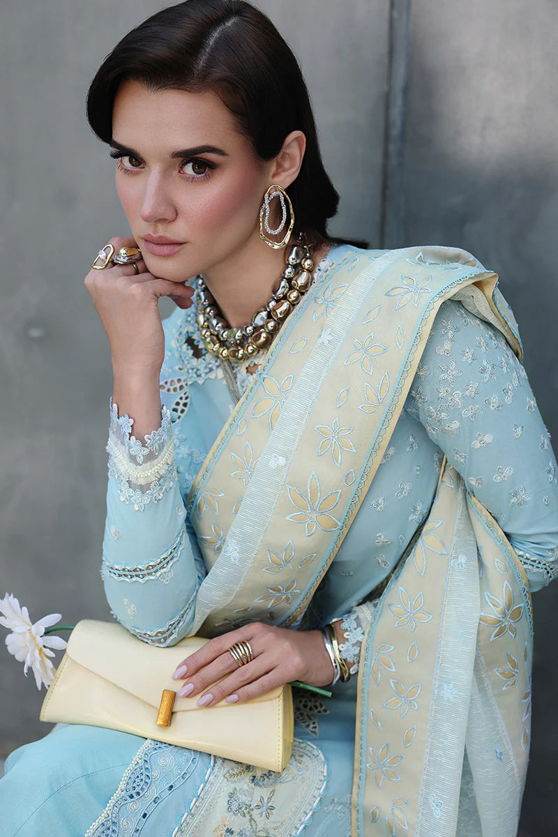 Qalamkar Unstitched Lawn Chikankari Eid Edit'26 (NAYRA)