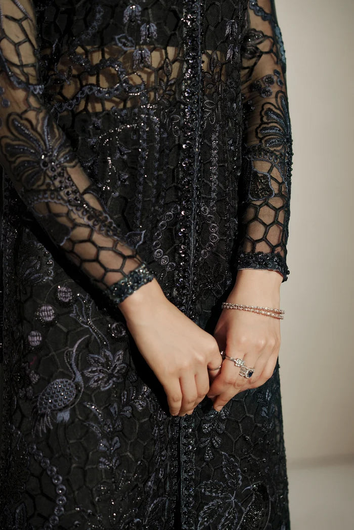 Vera Unstitched Embroidered Festive Formal Collection'26 (Muse Black Shirt Set)