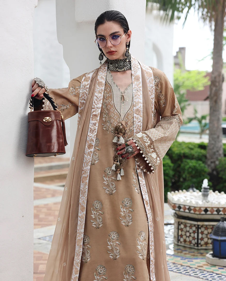 Nuvera by Mushq | Unstitched Embroidered Raw Silk Formal Collection'26 (QUEEN'S PROMISE)