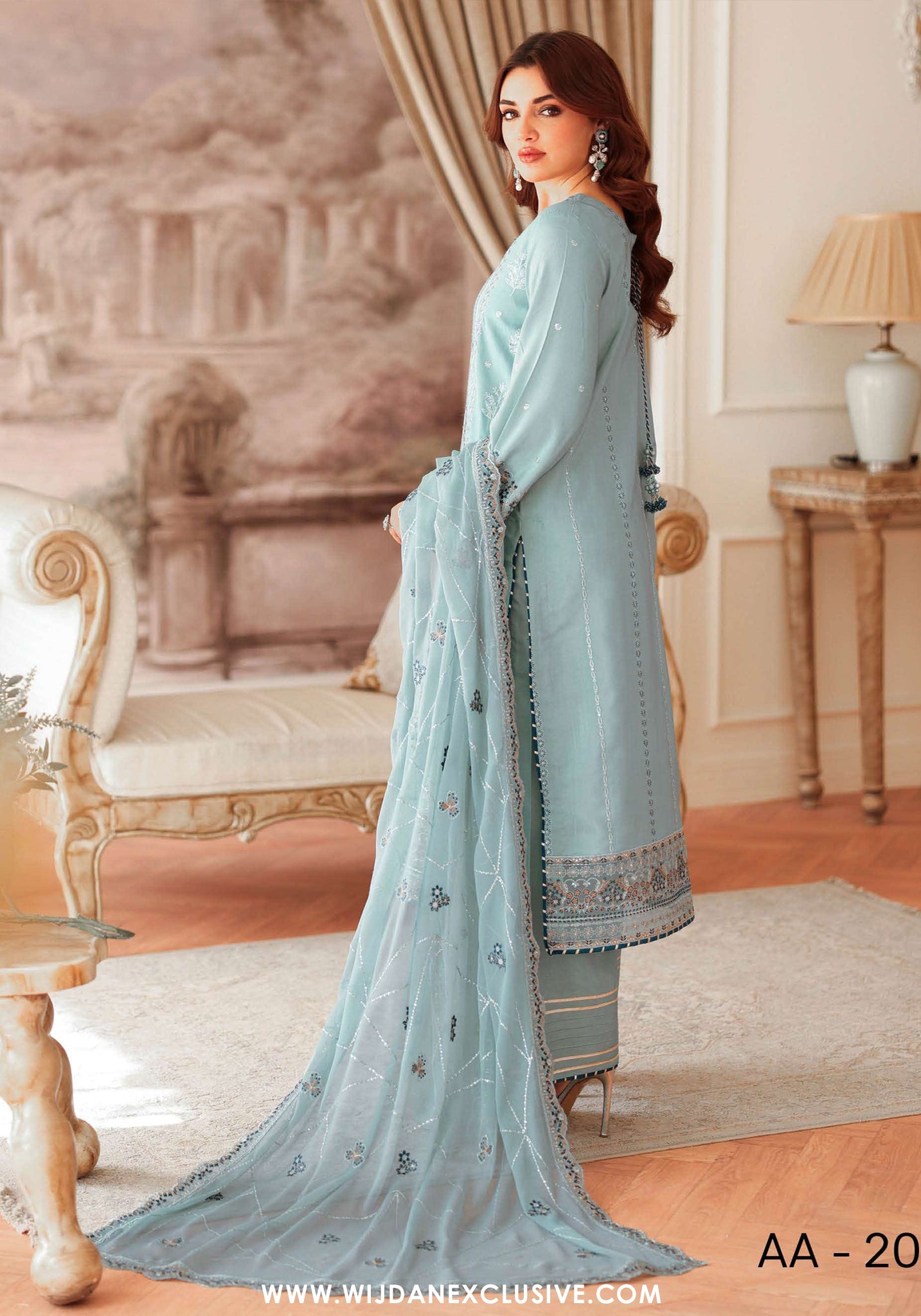 Aangan by Ramsha | Unstitched Rawsilk Vol-II Formal Collection - 2025 AA-204