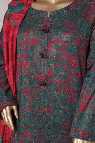 Sadabahar Stitched Printed Cotton Farshi Shalwar Collection - 2025 Vol-02 (Grey)
