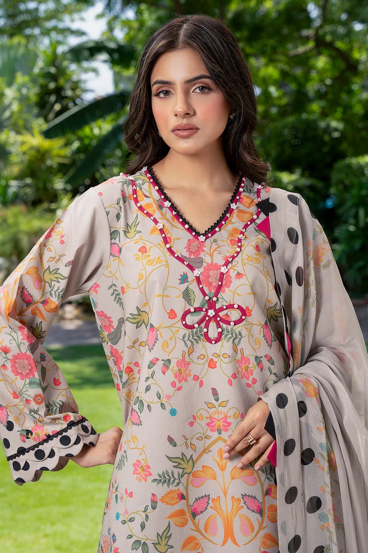 C-Prints by Charizma | Unstitched Printed Lawn Vol-03 Collection - 2026 (CP6-25)