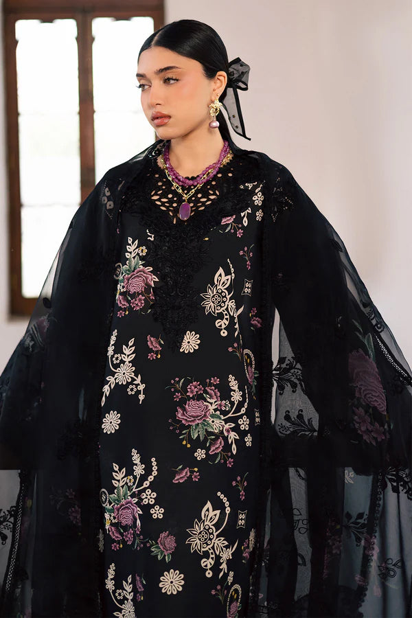 Nureh Maya Unstitched Embroidered Printed Lawn Collection - 2026 (NS-170)