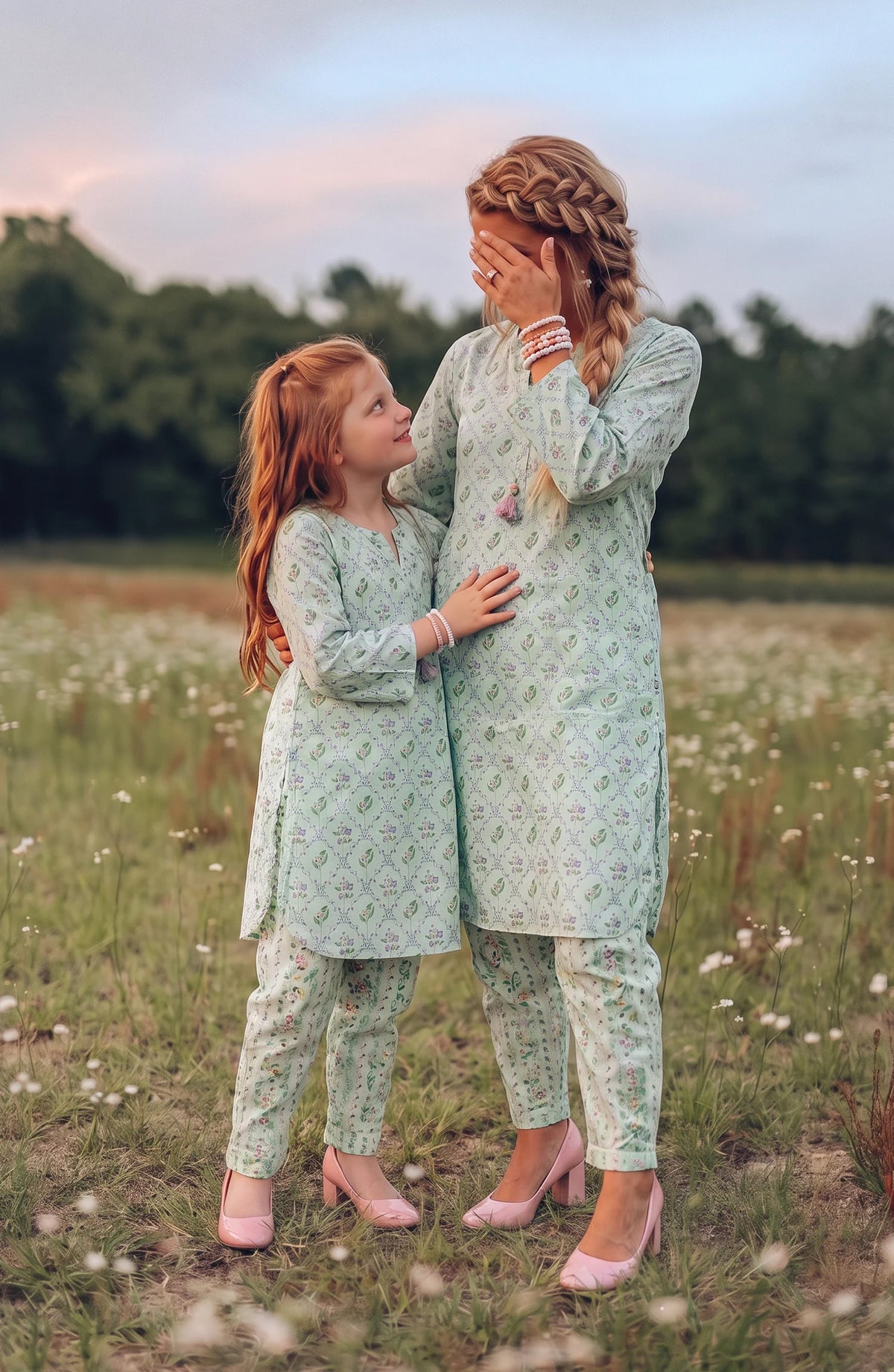 Parchhai by Amna Khadija | Pret Mom & Me 2pc Printed Collection'26 (D-6A)