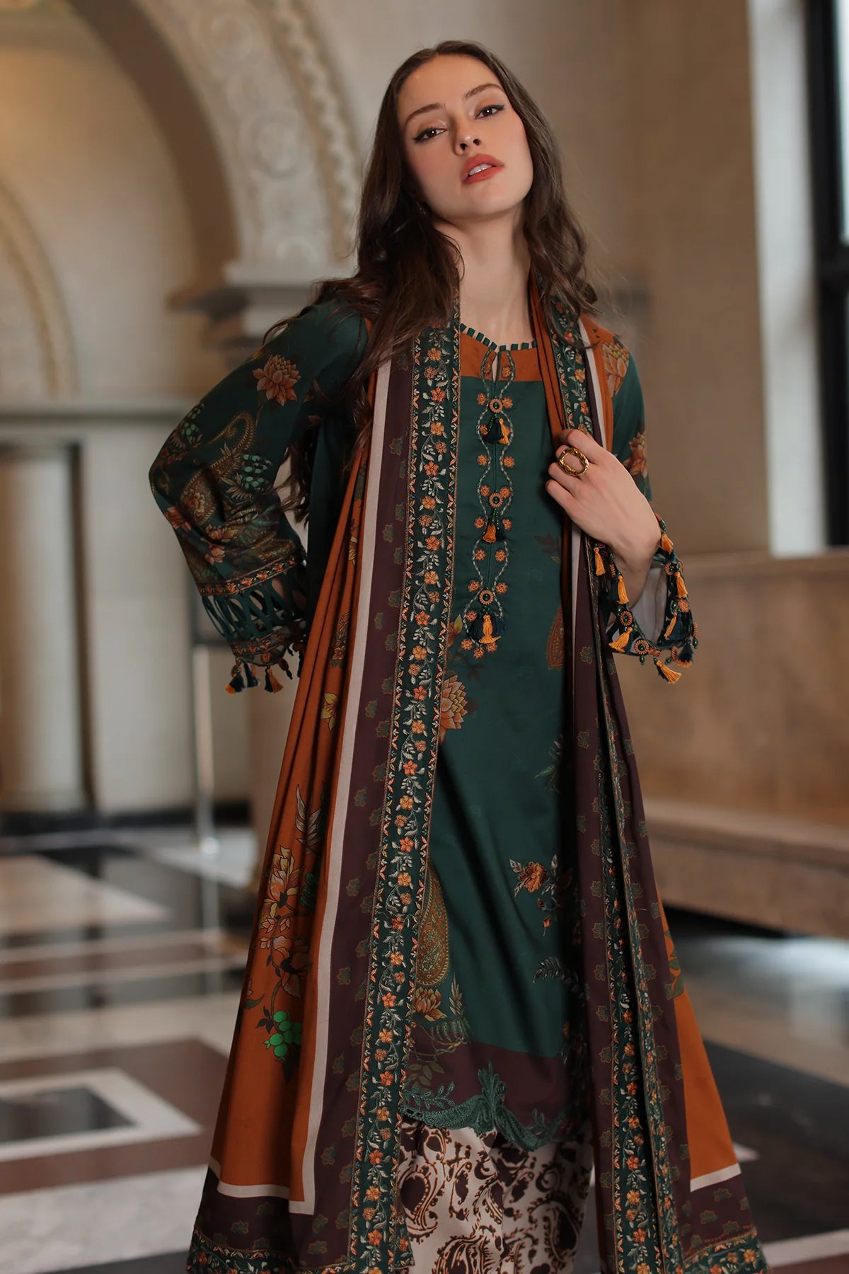 Aniiq by Charizma | Unstitched Embroidered Linen Vol-II Collection'26 (ANW7-16)