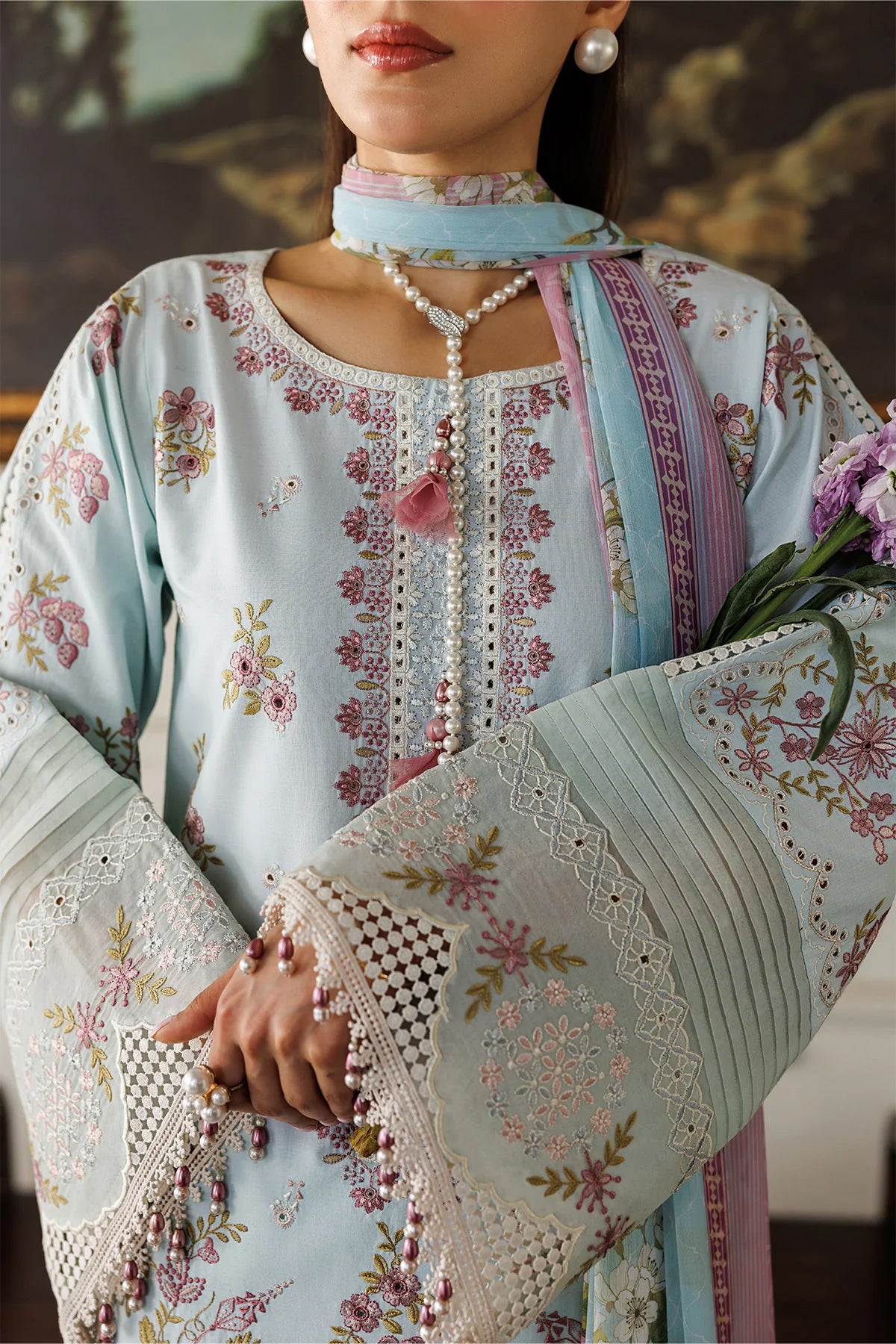 Alizeh Unstitched Embroidered Eid Festive Lawn Collection - 2026 (SABRINA)