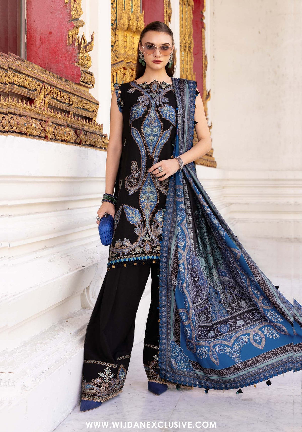 M.Prints | Unstitched Winter Shawl Edit - 2025 MPT-2806-B